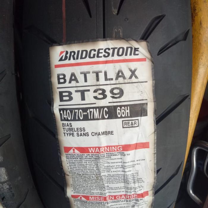 Ban Luar Bridgestone Battlax Bt39 Ukuran 140/70-17 Battlax
