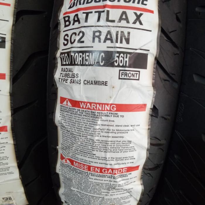 Ban Luar Bridgestone Battlax Sc2 Rain Ukuran 120/70-15 Battlax