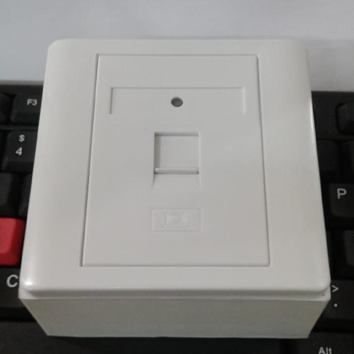 FACE PLATE RJ45+MODULAR CAT6/WALLPLATE RJ45 +MODULAR CAT6+OUTBOX