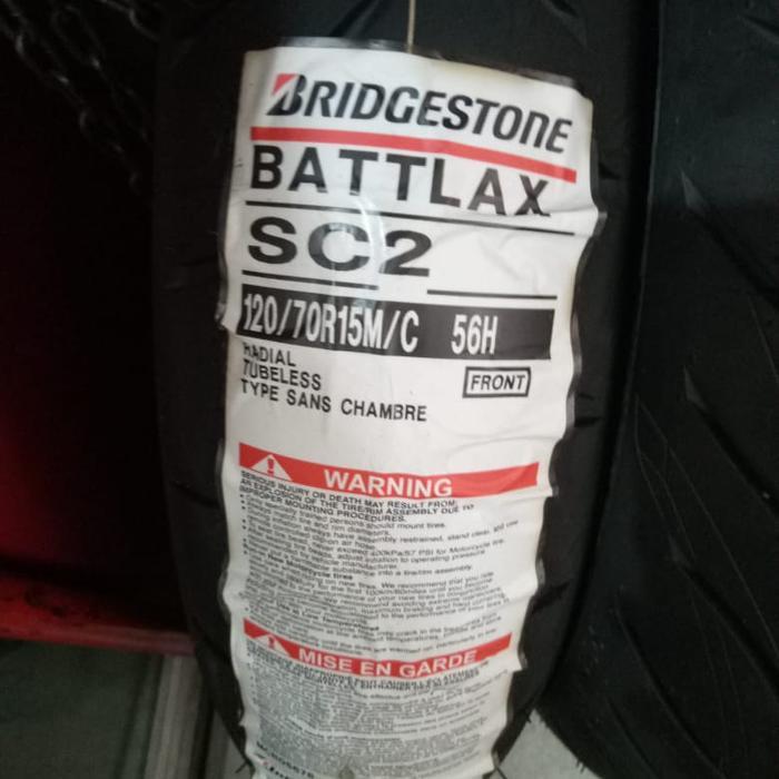 Ban Luar Bridgestone Battlax Sc Ukuran 120/70-15 Battlax