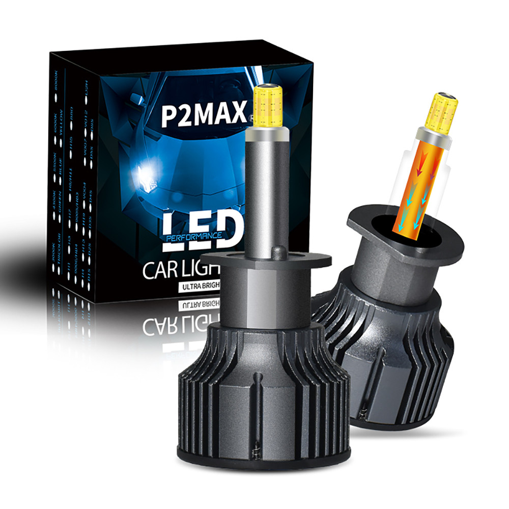 Copper Pillar Super Bright Headlight Bulb 360 6D LED H1 H7 H11 9005 9006 9012 300W/pair for