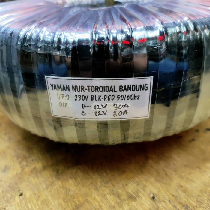 TRAFO DONAT 0 12V 30A 0 12V 30A MURNI