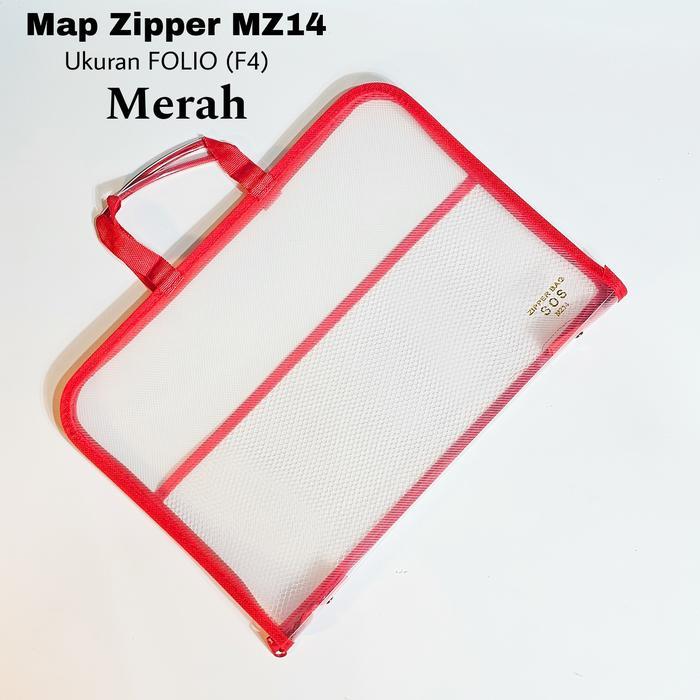 "New" UF Map Zipper MICROTOP MZ14 Tenteng (minimal 6)/Map Resleting/Map File/Map Tenteng/Map