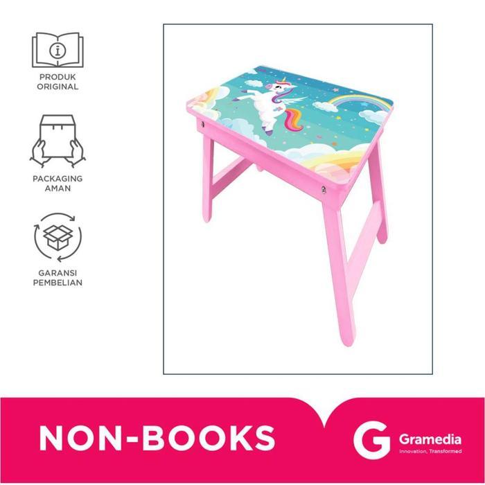 SALE Gramedia Estudee Drawing Table K Unicorn 48X30 TERMURAH