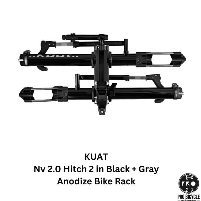 Kuat - Nv 2.0 Hitch 2 In Black + Gray Anodize Bike Rack