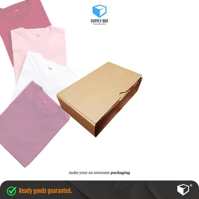 KARDUS BOX PACKAGING 22 x 14 x 6 cm Box Baju Dus Kaos Packaging Clothing Brand