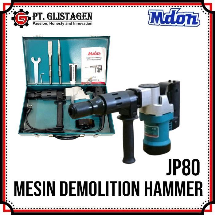 Mdon JP 80 Mesin Demolition Hammer JP80 Jack Hammer Mesin Bobok Tembok Alat Penghancur Beton Aspal