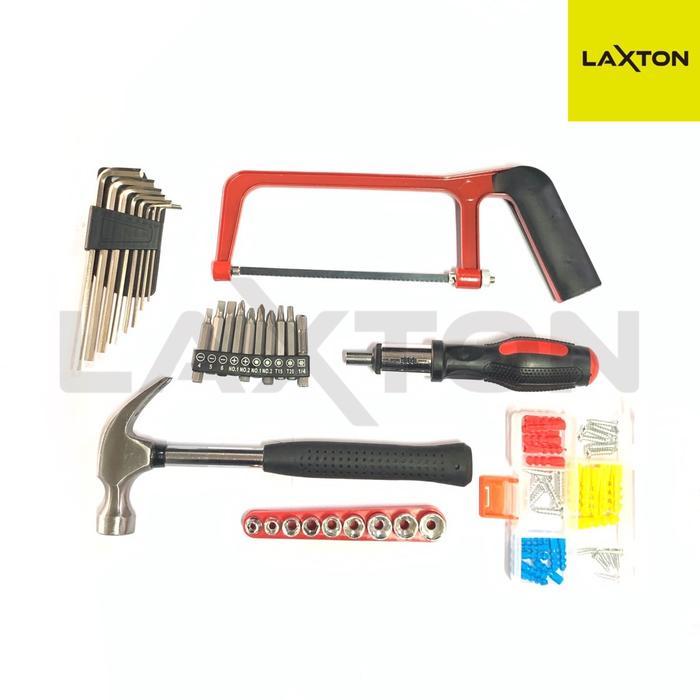 Best Seller Laxton Toolset Toolkit Toolbox Alat Tukang Perkakas L03-100 Murah Original