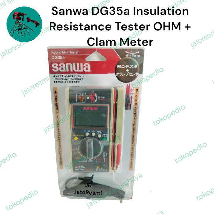Termantab] Sanwa DG35a Insulation Resistance Tester OHM + Clam Meter Hybrid Mini