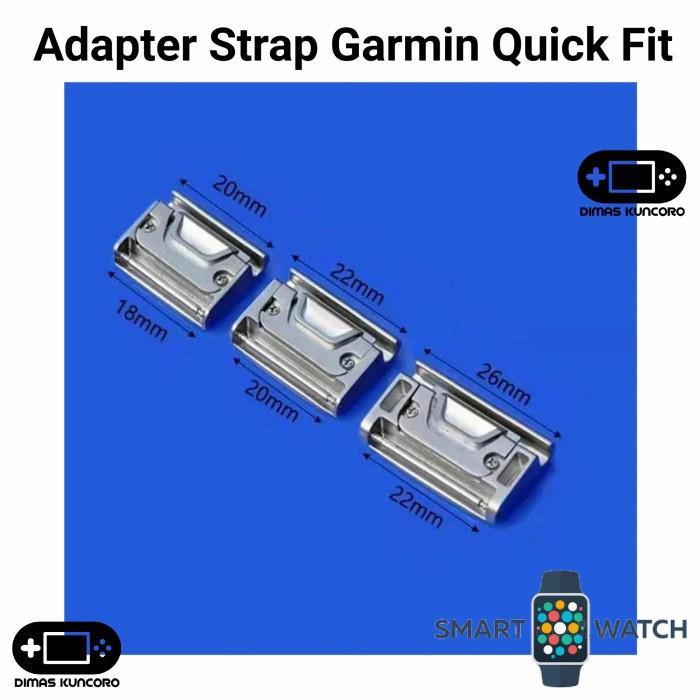 Adapter Strap Garmin Quick Fit Approach S60 S62 Quatix 5 Plus Pro