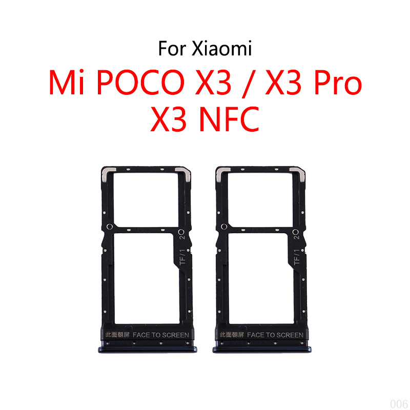 For Mi X3 Nfc / X3 Pro Phone Global New Sim Card Tray Holder Sim Card Reader Socket