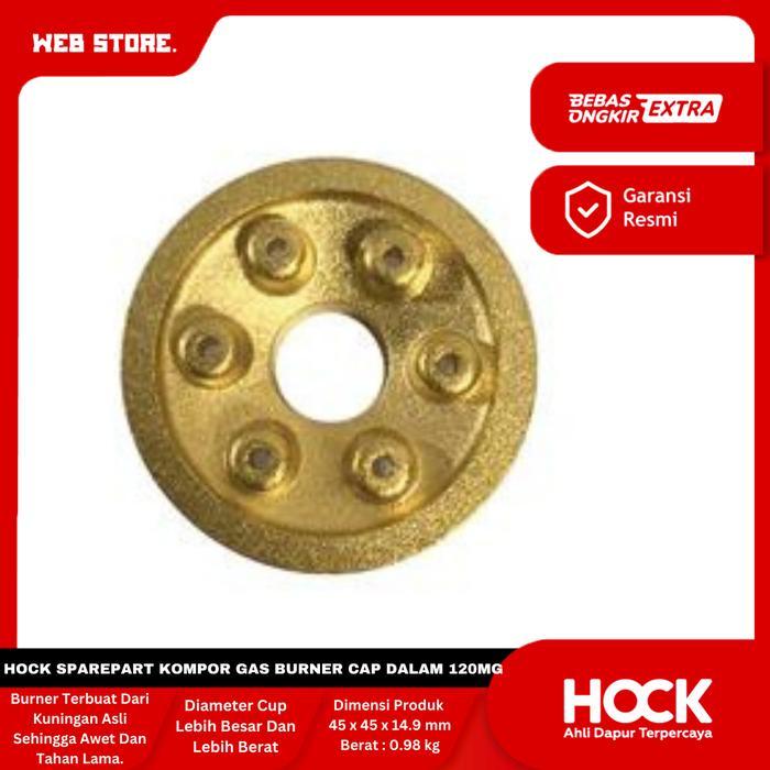 Ready Hock Sparepart Kompor Gas Burner Cap Dalam 1 Tungku 2 Tungku Kuningan