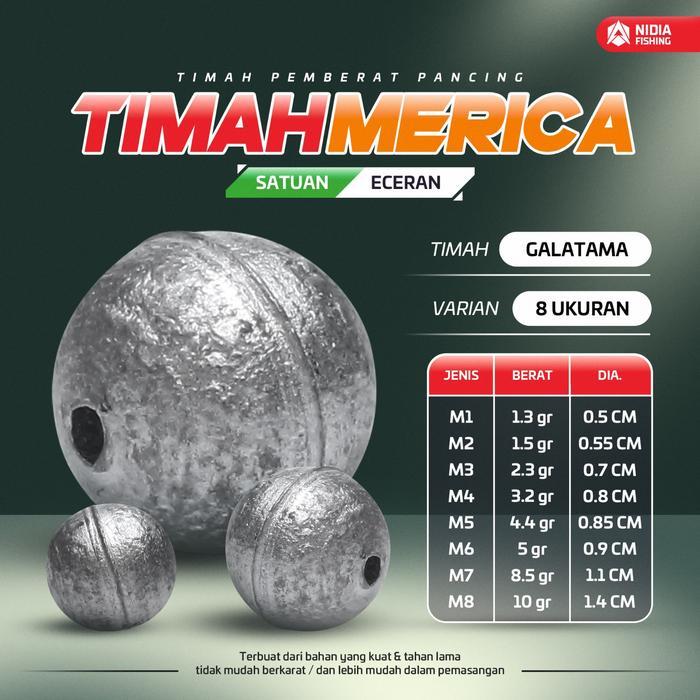 TERMURAH Timah Pancing GALATAMA - Timah Melinjo Timah Gendang Timah Merica - Per Kilo / 1 Gram READY