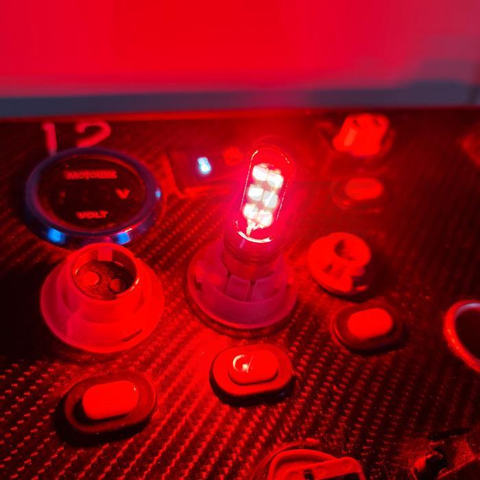 ROHS - LED SUPER BRIGHT 1156 3030 12SMD NO FLASH RED/MERAH - 1 BUAH