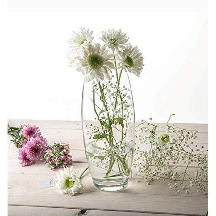 vas bunga kaca tinggi Vas Dekorasi