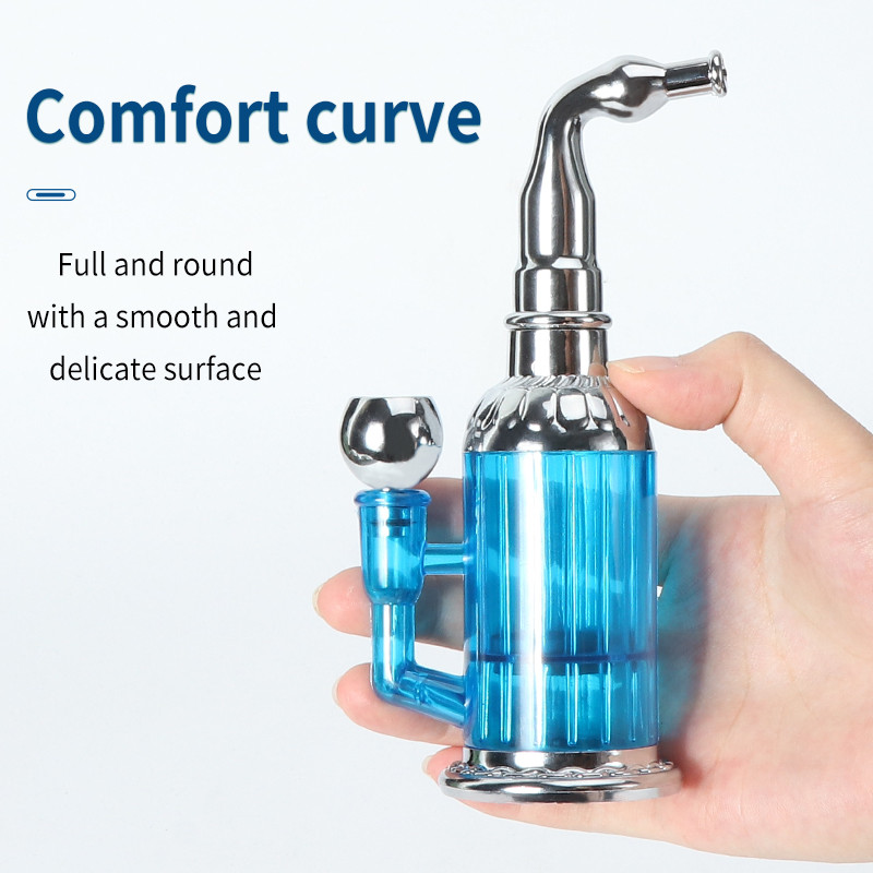 Water Pipe Dual Purpose Tobacco Cigarette Water Filter Pipe Mini Hookah Filter Tobacco Pipe Bottle  