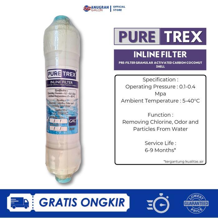 Puretrex Inline Filter Cartridge Sedimen Ppf Filter, Gac Filter, & T33 Filter Termurah