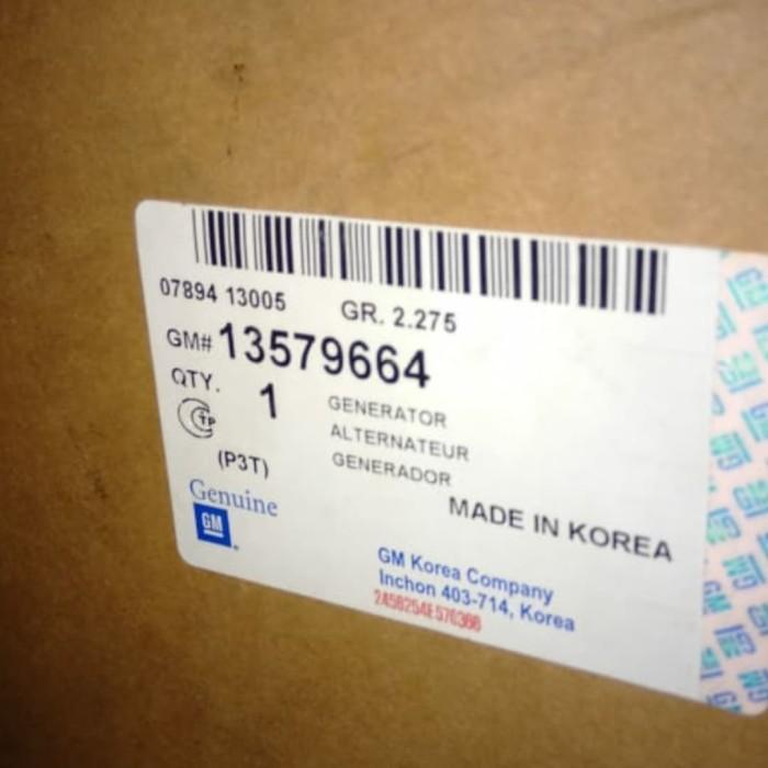 Alternator Spin Bensin 1200Cc Dinamo Ampere Spin Original Gm 13579664