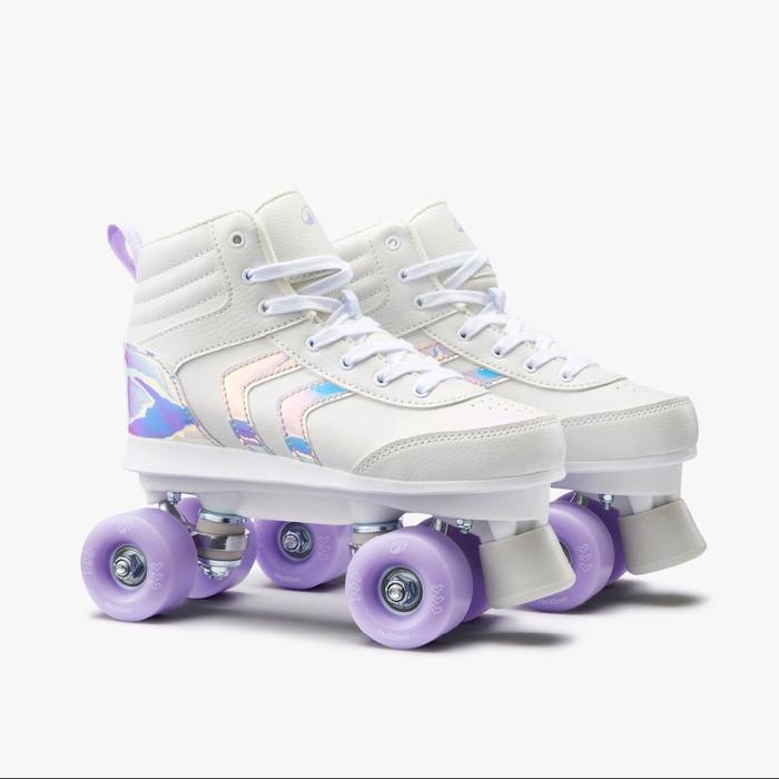 Sepatu Roda Oxelo Quad 100 Anak - Putih Inline Skate Oxelo Quad 852018