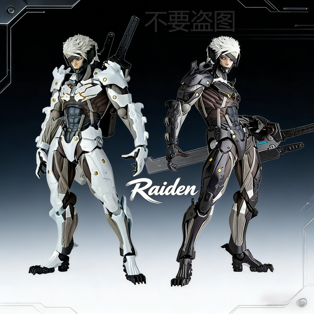 14CM hot Metal Gear Raiden articulated Action figure Metal Gear Character Model ornament Doll Statue