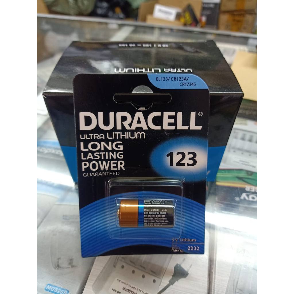 Baterai Batre Battery Duracell Lithium 3V 123 / Cr 123 A / Cr123
