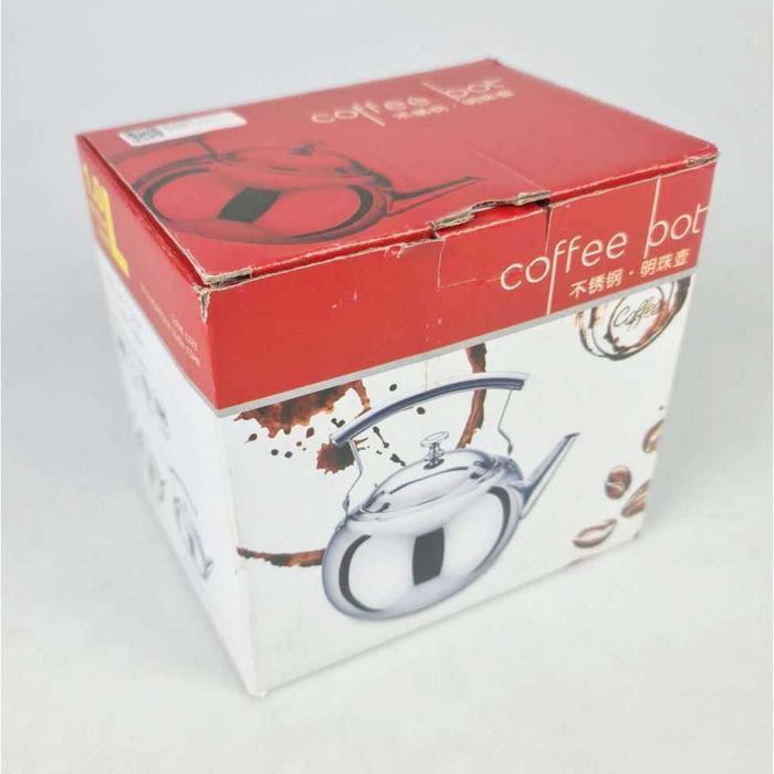 Terbaru Teko Air Teh Kopi Water Kettle 1L with Filter Teko Air Teko Saji Stainless Teko Zam Zam