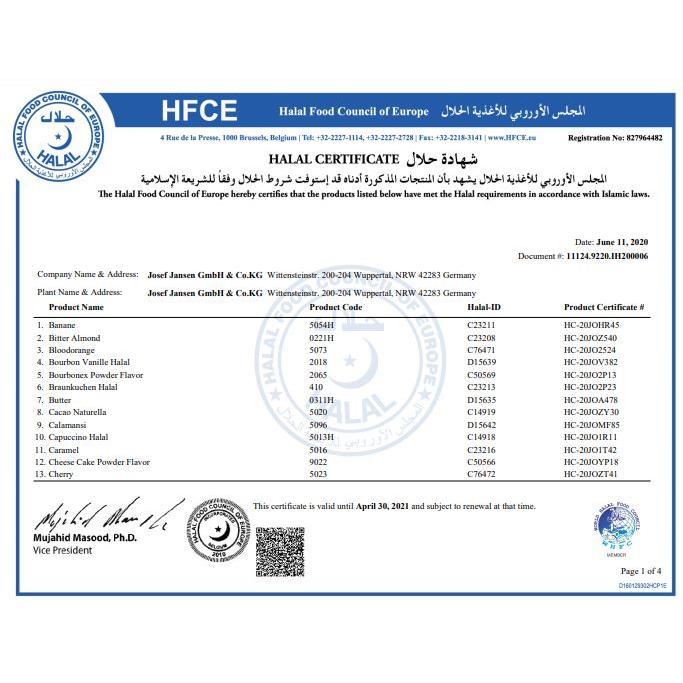 JANSEN VANILLA EXTRACT EXTRA FINE 1KG / PERISA VANILLA