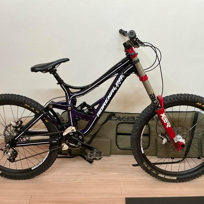 Sepeda mtb downhill adrenaline agent dh 2.0 mulus cat glossy cakep