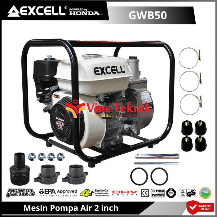 HONDA EXCELL GWB 50 Mesin Pompa Air Bensin 2 inch Pompa irigasi Pompa Alkon HONDA GWB50