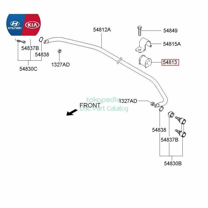 Karet Stabil Hyundai Matrix Karet Bushing Stabilizer