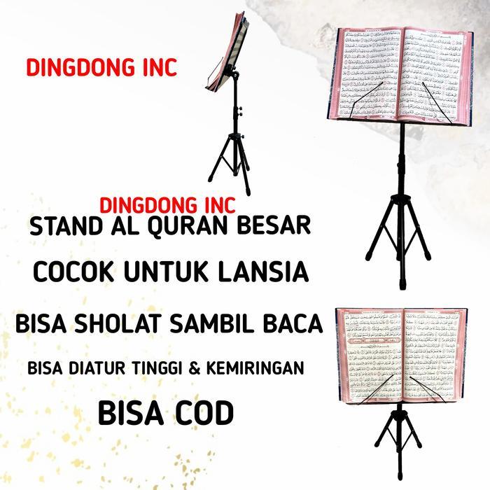 Stand Alquran Lansia Jumbo Dudukan Al Quran Besi Kokoh Terlaris