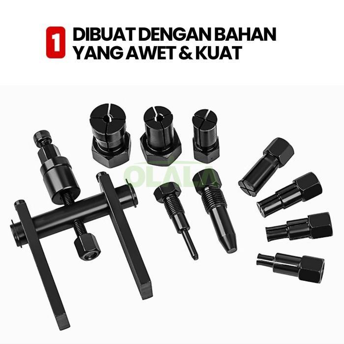 Tekiro Master - Bearing Puller Set 10Pcs Treker Pembuka Bearing Set Treker Cabut Bearing Dalam