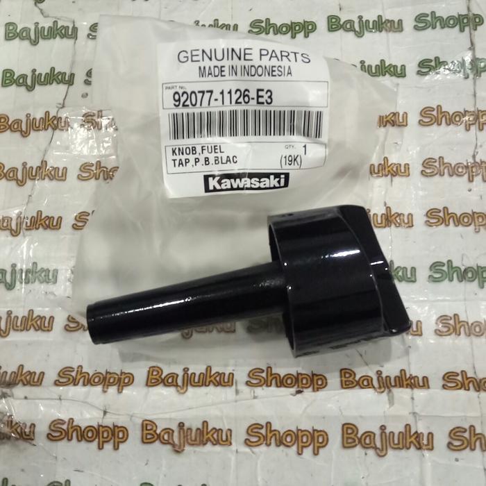KNOB PUTERAN KRAN KERAN BENSIN KAWASAKI KAZE HITAM ORIGINAL KAWASAKI