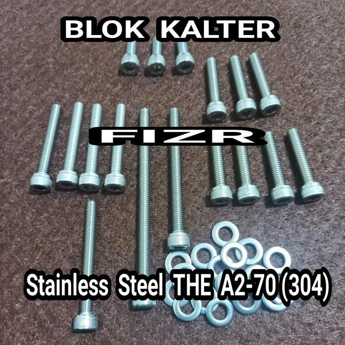 Baut Blok Fizr Baut L Mesin Set F1Zr Stainless