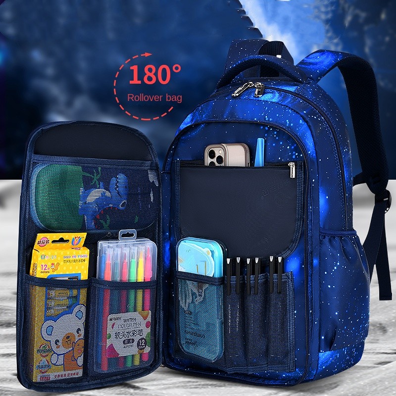 2025 New Waterproof Children School Bags For Boys Orthopedic Primary School Backpack Kids Schoolbag