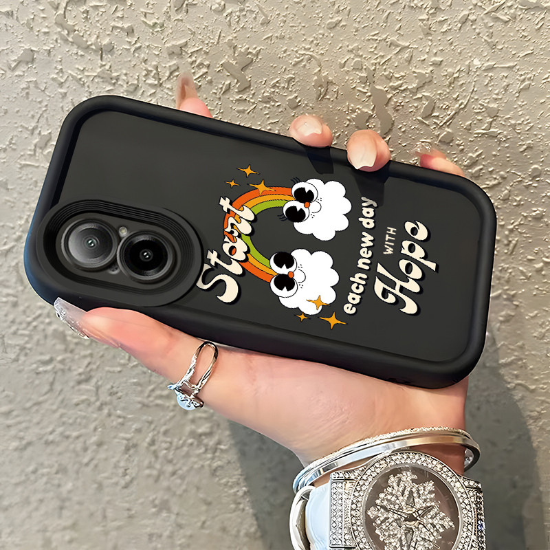 Casing Hp Untuk Realme C67 Realme 12 Lite Case Casing Lukis Pelangi pola Kasus HP Tangga Langit Mewa