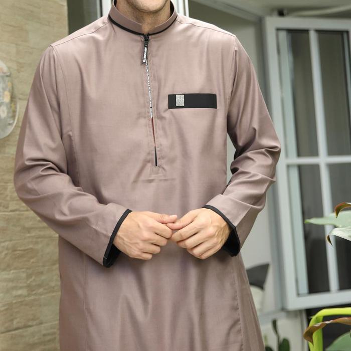 Promo- Jubah Pria Jubah Assyauqie Kombinasi