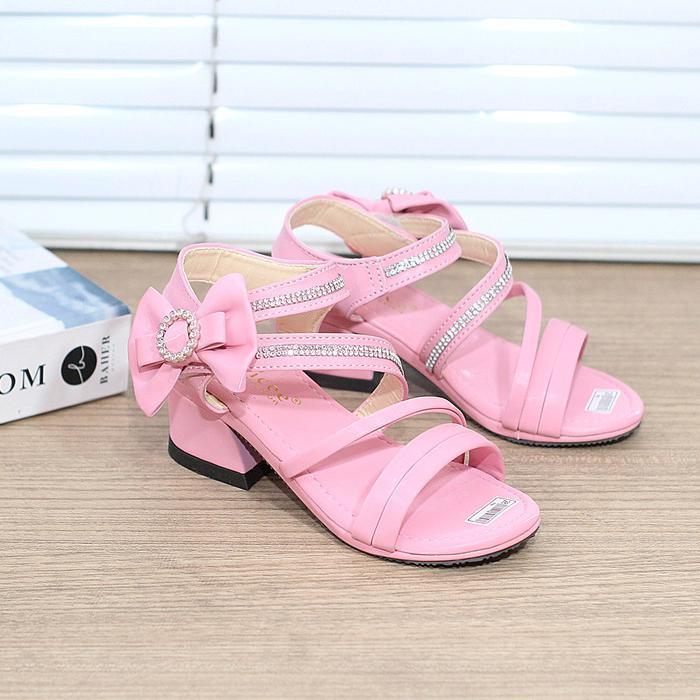 Carvil Kiddo Shoes - Dn06 - Sandal Pesta Anak Perempuan Variasi Pita Samping
