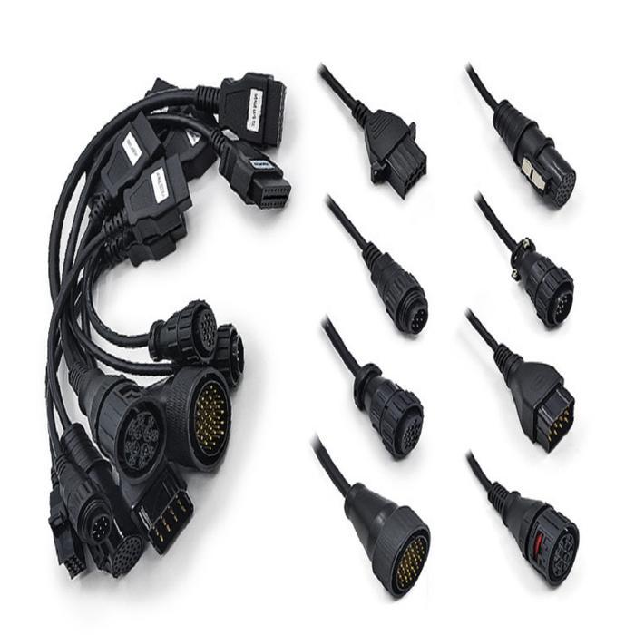 Full Set 8 Truck Cables Obd Obd2 Connector Adapter Scanner