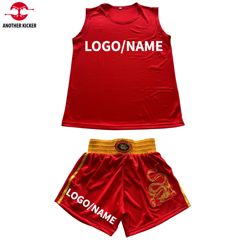 Muay Thai S Men Women Kids Sanda Wushu Boxing Uniform Custom Logo Gym Martial Arts Wrestling