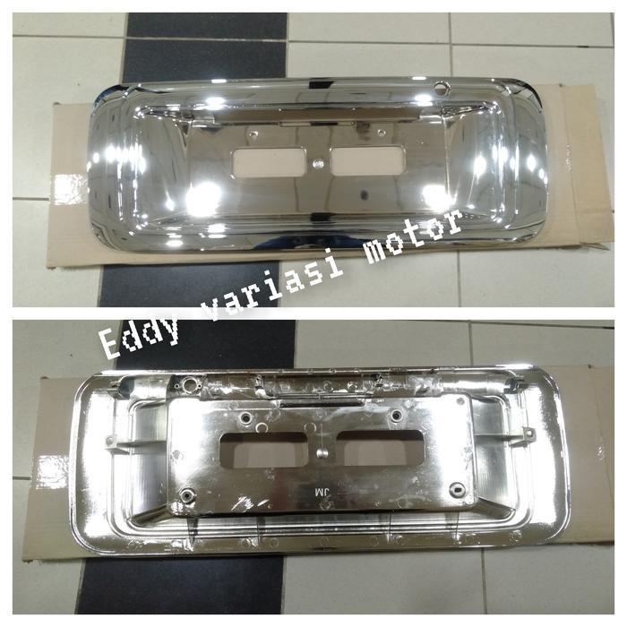 Ornamen List Bagasi Belakang Plat Nomor Kijang Kapsul 97-2003 Chrome