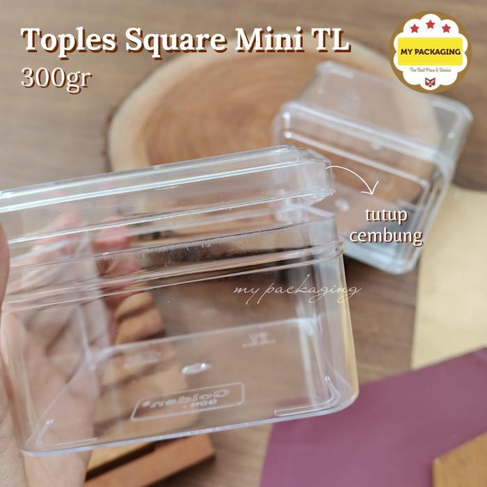 TOPLES KOTAK DESSERT DESERT / KUE KERING 300GR - GOLDEN SQUARE MINI ISI 24 PCS