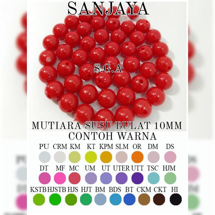 Manik Susu Bulat / Mote Susu / Manik Susu / Manik Susu Pastel / Mote Bulat / Manik Bulat / Mote Susu