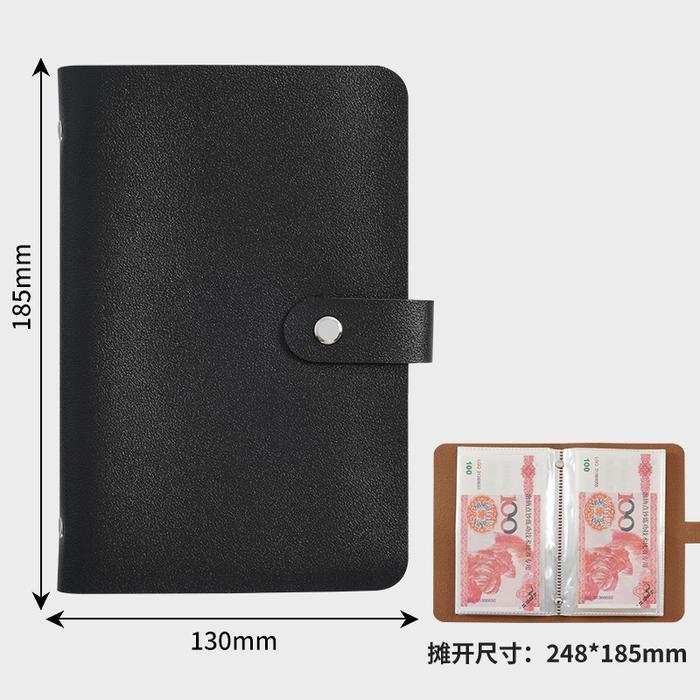 Terlaris ESQUIRE- 50 Lembar Buku Tabungan Harian Album Koleksi Uang Kertas Dompet Uang Panjang Money