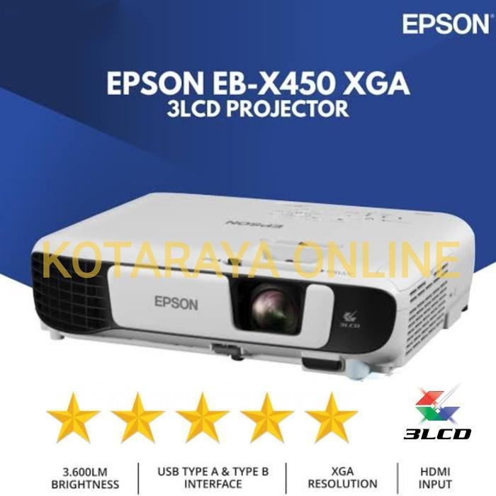 PROYEKTOR EPSON EB-X450 XGA 3 LCD - PROJECTOR EPSON EB X 450 HDMI