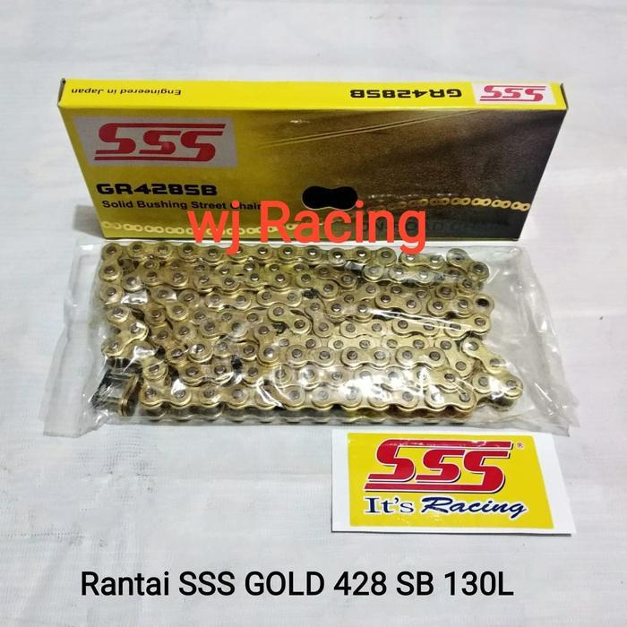 Rantai Sss Megapro / Gl Pro / Gl Max 428 Sb 130L Gold