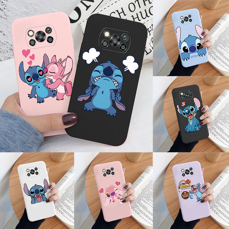 Super Cute Stitch Case For POCO X3 Bags Poco X3 NFC X 3 Pro Phone Case TPU Soft Silicone Shell Cover