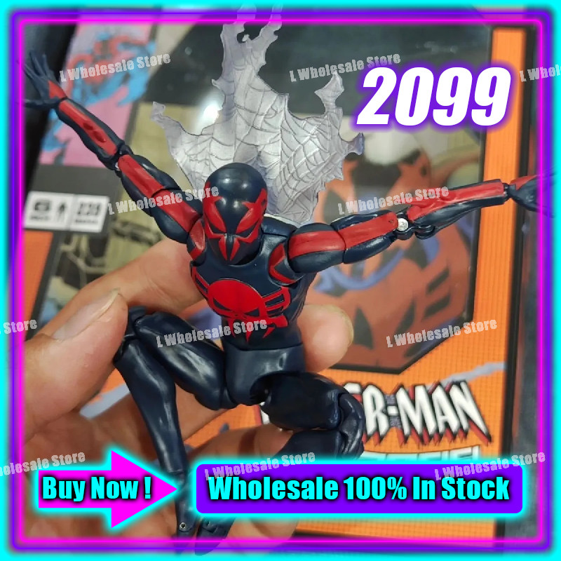 In Stock Ko 2099 Spiderman Mafex 239 Spiderman 2099 Comic Version Collection Figures Anime Action