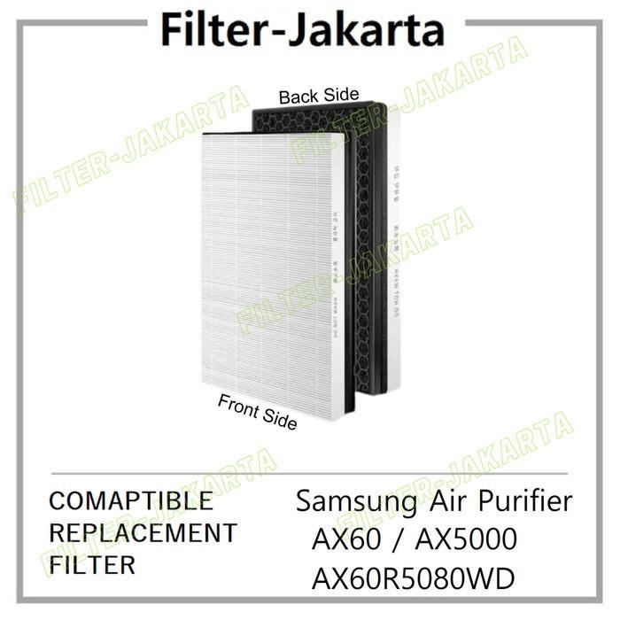 Filter HEPA + Carbon untuk Samsung Air Purifier AX60 AX60R5080WD AX5000