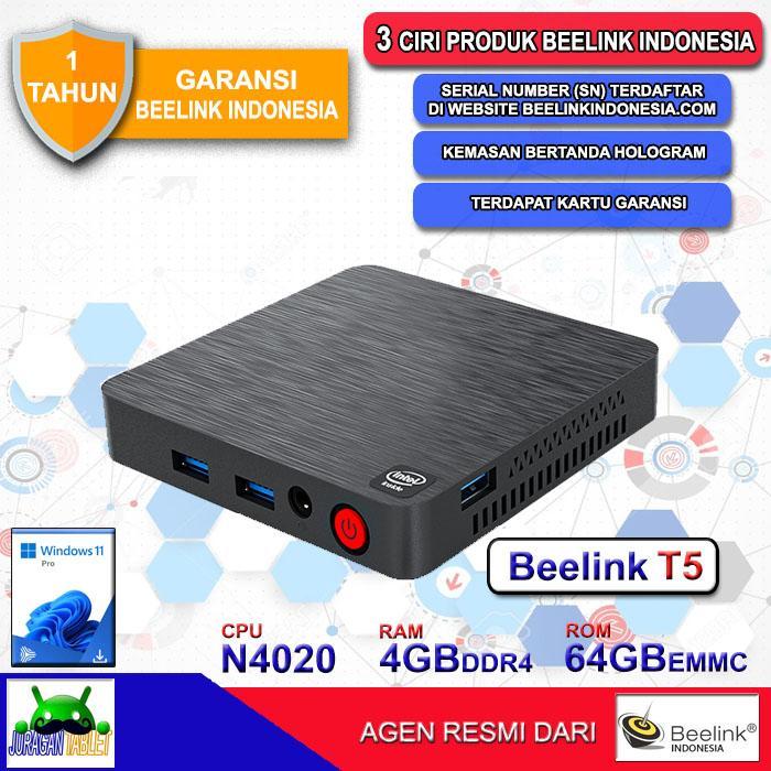New Mini PC Beelink T4 Pro N3350 4/64GB Dual HDMI WiFi Windows 10